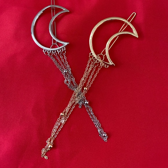 💕Last one Moon Tassels Hair Pin Hair Clip - Picture 4 of 7